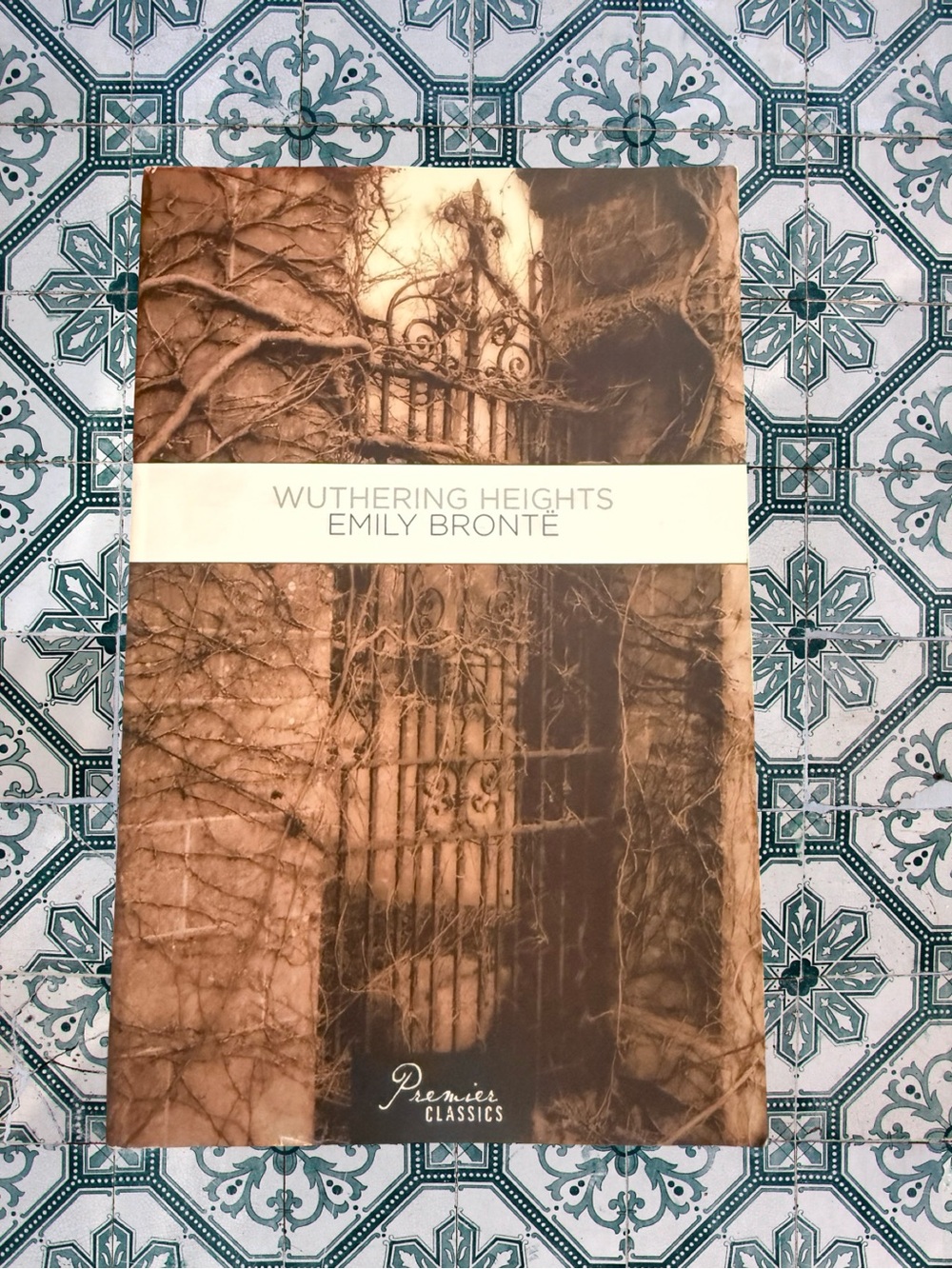 Wuthering Heights by Emily Brontë - Sepia Cover
